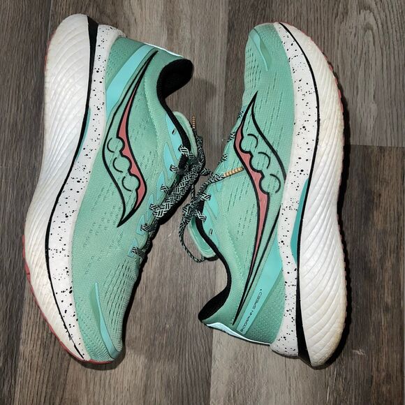 Saucony Endorphin Speed 3 Women’s Running Shoes 10.5 Spring Black Vert - Picture 9 of 11